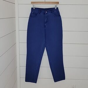Vintage 80s 90s Gitano size 10 blue dyed denim tapered jeans